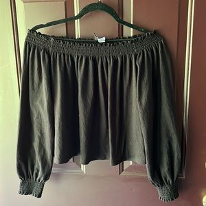 Black Off the Shoulder Top